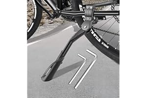 Darkyoun Béquille latérale pour vélo de montagne - 24-29" - Support universel réglable en hauteur - En acier inoxydable robuste