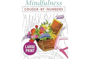 Mindfulness Colour-by-Numbers Large Print (Arcturus Large Print Colour by Numbers Collection, 2)