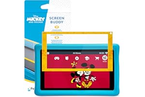 Pebble Gear Disney Mickey et Ses Amis Screen Buddy pour Tablette Enfant 7" Verre de sécurité 9H Motif Disney Mickey et Ses Amis
