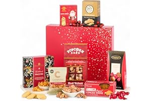 Thornton & France The Joybells Luxury Christmas Food Hamper | Non-Alcoholic Gift Box With Chocolate, Sweet & Savoury Treats | Gift For Him Or Her | 7 Delicious Items
