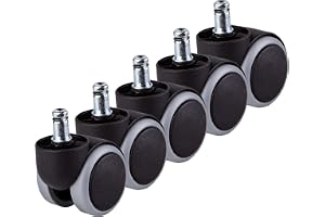 Diforma (för 5 stol) 50 mm gummistol hjul kontorsstol hjul reservhjul tvillinghjul svängbara hjul universella stjälkar för er