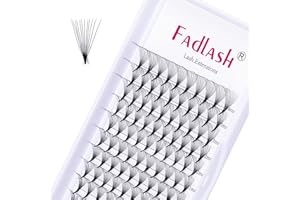 ‎FADLASH Volume Wimpern 12D Russian Volume Wimpern C Curl 0.07mm 8-14mm Mix Fertige Fächer Wimpern Büschelwimpern für Wimpernverlängerung …