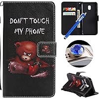 Etsue Kompatibel mit Samsung Galaxy J3 2017 Brieftasche Hülle Bookstyle Schutzhülle Leder Flip Case Bunt Lederhülle…