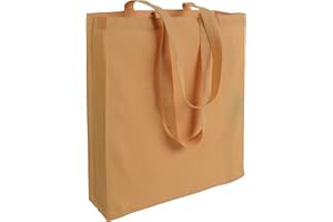 MIRAMAI Borsa Shopper in Cotone Riciclato Eco Friendly Green Ecologico Resistente con Soffietto alla Base e Manici Lunghi Dim. 42x38x10cm, Tote Bag Tela Tessuto Borse Spesa Shopping Stoffa