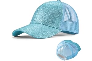 TUNEJOY Gorra de Béisbol para Niñas Transpirable Ajustable Gorra de Béisbol de Cola de Caballo Sombrero de Sol de Verano para Deporte Vacaciones Playa