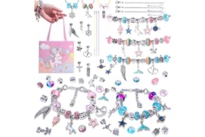 WLIAGYE Geschenkeidee für Mädchen, perlen für Armbänder DIY Schmuck Basteln Mädchen 3 4 5 6 7 8 9 10 11 12 13 14+Jahre, Bastelset Armbänder Selber Machen Kinder Spielzeug ab 5-14+