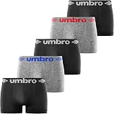 UMBRO Men's Seamless Boxer Briefs, Men's Underwear Anti-Irritation and Breathable (Lot of 5)