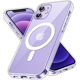 Ehr. iPhone 11 Uyumlu Kamera Korumalı Magsafe Wireless Şarj &Ouml;zellikli Sert Sararmaz Kristal Şeffaf Kılıf (Şeffaf, iPhone 11)