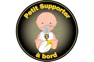 PRINT CORNER Autocollant Bébé à Bord FanZone Rugby - Petit Supporter Stade Rochelais
