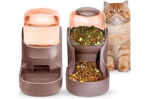 HIPIDOG Automatisches Futter- und Wasserspender für Hunde, Katzen, Futterspender und Wasserspender, 3,8 l, 2-in-1 Katzenfutter, Wasserspender für kleine, mittelgroße und große Haustiere