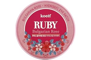 PETITFEE Ruby Bulgarian Rose Hydro Gel Eye Patch 60pcs/30pairs by Koelf