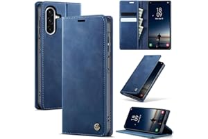 owlhold Coque Samsung Galaxy A26 5G, Housse Antichoc en Cuir PU Premium Fentes Cartes Etui [Blocage du Signal RFID] Pochette de Portefeuille avec Fonction Support Case à Rabat pour Galaxy A26 - Bleu