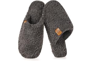 DOKELA Pantofole Donna Uomo Memory Foam Peluche Ciabatte Antiscivolo Punta Chiusa Scarpe da Casa Slippers