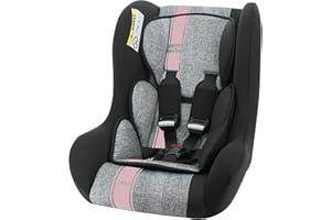 seggiolino auto per bambini NANIA TRIO gruppo 0/1/2 (0-25kg) - produzione francese 100% - protezioni laterali - Linea rose