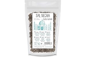 Sel noir de l'Himalaya, épais, 100% naturel, sans additifs, sans raffinage. Sel Kala Namak | Goût d'œuf| Teneur plus élevée en oligo-éléments. Pour assaisonner et assaisonner Origine: Pakistan