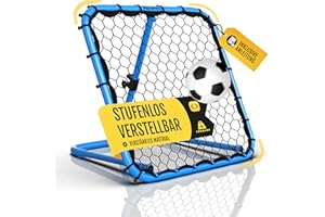 ‎RACETEX Racetex Rebounder für Fußball Kinder [STUFENLOS VERSTELLBAR] - Fußball Rebounder Kinder und Jugendliche - Prellwand Fussball für EIN besseres und abwechslungsreiches Training