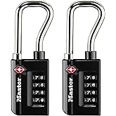 Master Lock TSA kabul g&ouml;rm&uuml;ş bagaj kilidi sayısal 2'li paket, siyah