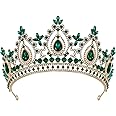 SWEETV Queen Crown for Women,Wedding Tiara for Bride,Princess Tiara,Quinceanera Pageant Crown Diadem