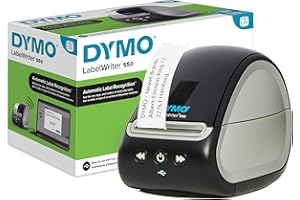 DYMO LabelWriter 550 stampante di etichette | Etichettatrice con stampa termica diretta | Riconoscimento automatico delle etichette | Stampa etichette di spedizione, codici a barre e molto altro