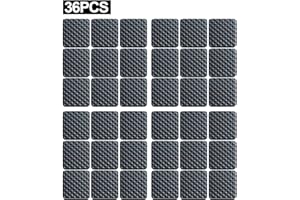 LLRY Premium Furniture Pads,Thick Non-Slip Pad Foot Cover Self-Furniture Gripper - Stops Slide - Adhesive Pads – Protectors (Square 25mm 36PCS)