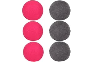 DRSUMLF Wool Dryer Balls ,Tumble Dryer Balls Pack of 6 XL- Fabric Softening Handmade Reusable Organic Wool Laundry Balls, Reduce Drying Time, Noise, Wrinkles Free with No Bad Odor