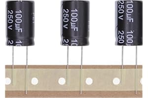 HUABAN 10 Pezzi 250V 100UF Condensatore elettrolitico in alluminio plug-in 16x25 16 * 25mm