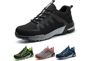 TQGOLD Chaussure de Securité Homme Femme Légère Chaussures de Travail Amorti Protection Embout en Acier Basket de Securite