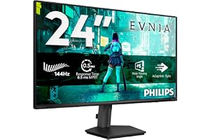 Evnia 24M2N3200NF - 24" Full HD-spelskärm, 144 Hz, 4 ms, FreeSync, G-Sync comp. (1920 x 1080, HDMI 2.0, DisplayPort 1.4)