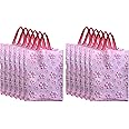 Kuber Industries Non Woven Reusable Grocery Shopping Bag With Handle|Goodies Bag Promotional Bag for Birthday|Size 26 x 11 x 38|Pack of 12 (Pink)