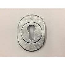 Kit Limitatore Porte Blindate Securemme - Finitura Alluminio Argento, Pomello Mezzaluna