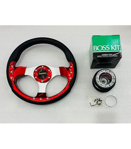 Momo R1907/33S Steering Wheel (MOD Drift Black Suede) : Amazon.in