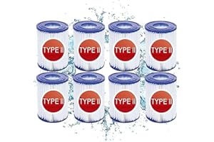 CXYXHW Cartuchos de filtro para piscina tipo II, adecuado para Bestway 58094, cartucho de filtro para piscina hinchable, repuesto filtro de limpieza de piscina hinchable para piscinas (8)