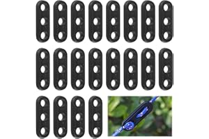 WUISOLQP 20 pièces Vent Corde Boucle Plastique tendeur de Corde de Tente 3 Trous Cord Adjuster tendeur de Corde pour Tente Plein air randonnée Camping Pique-Nique Accessoires de Tente