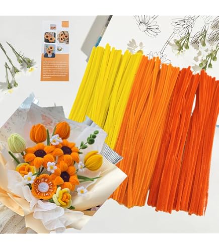TOAOB 100 Pezzi Scovolini Colorati per Lavoretti 30 cm Pipe Cleaner per Decorativi Arte Artigianato Decorazion Fai da Te Series di Colori Chiari