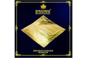 Barnabas Blattgold Blattgold, Blatt-Imitat, professionelle Qualität Loose, 5.5", 100 sheets Imitation Gold