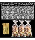 100pcs Sacs à Biscuits De Noël, Sachets Transparents Pour Biscuits