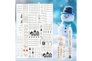HZMJDHZM 6 Stück kerzentattoos weihnachten kerzen aufkleber weihnachten kerzen folie weihnachten kerzen sticker weihnachten kerzen tattoo weihnachten kerzensticker kerzentatoo weihnachten