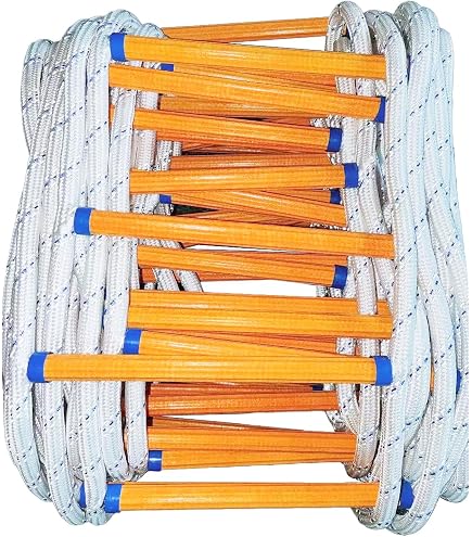 Échelle De Secours ISOP 4m - Coupe-feu Pour Fenêtres - Capacité 900kg - Idéale Deuxième étage Et Maison