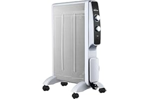 PUR LINE Radiateur électrique Mica blanc 1500W faible consommation et thermostat MR1500W Purline