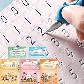 ASIGN Magic Ink Copybooks for Kids, Reusable Handwriting Workbooks for Preschoolers, Stencil Design and Handwriting Aid (Expa