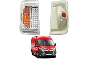 Convitex Clignotant Rétroviseur Gauche pour Ducato Jumper Boxer 2006- Orange Pas d'ampoules Côté Conducteur