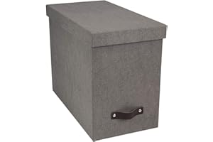 Bigso Box of Sweden 35 x 18.5 x 27 cm dossier box made from grey fibre panel