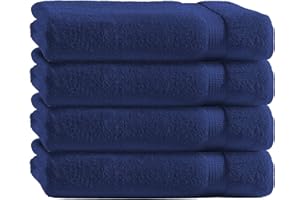 ‎CLASS HOME COLLECTION Class Home Collection Frottee Handtücher 50x100 cm 4er Pack 100% Baumwolle Navy