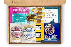 SWEETIEPOST Cornish and West Country Letterbox Hamper | Cornwall Devon Dorest Food Treat Gift Box Hamper | South West England Gift Present | The South West | Best of Cornwall Devon and Dorset
