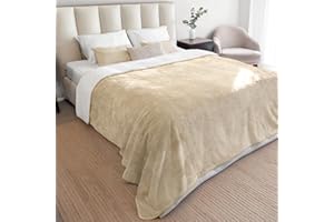 Dreamzie - Manta Impermeable Perro 152x203 cm - Manta para Perros Reversible y Lavable - para Sofá y Cama - para Perro Pequeño - Sherpa -Beige