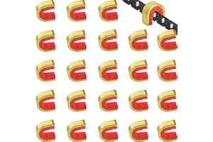 Gejoy 20 Pieces Nock Points Archery String Nocking Points Bow String Buckle Clip for Compound and Recurve Bow (Red)