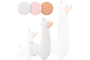 ‎ENGELSHOF ALPAKAS MÜNSTERLAND Engelshof Alpaka Kuschelkissen Lama Kuscheltier Seitenschläferkissen XXL plüschtier; Stofftier für Teenager, Mädchen und Jungen, Alpaka Geschenk, Schmusekissen, Plüschkissen Kuscheltier Weiß 100cm