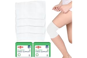 treat&ease 4pk Elastic Knee Support Small Size - Compression Sleeves for Stability & Comfort - Ideal for Sports, Walking, and Daily Use - Breathable, Durable Neoprene for Men and Women