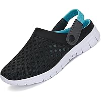 Mishansha Mules Et Sabots Homme Été - Chaussures Jardin Respirantes Mesh - Semelle Caoutchouc Antidérapante