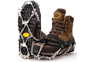 ‎ALPEN BEARS Alpenbears Steigeisen für Bergschuhe -Perfekte Grödel für Männer und Frauen - Spikes für Wanderschuhe mit 19 Edelstahl-Spikes - Perfekt für Jede Outdoor-Aktivität und Herausforderung